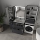 Style Line Шкаф навесной Атлантика 60 с ящиком Люкс Plus графит – фотография-13